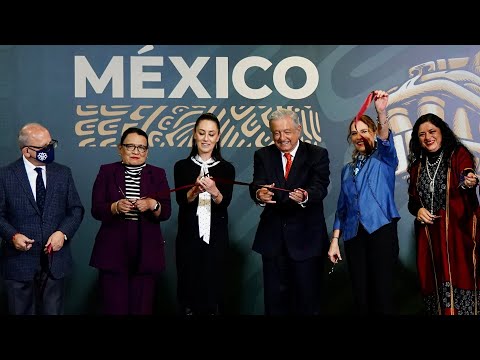 Inauguración de exposición 'La Grandeza de México', desde Museo Nacional de Antropología