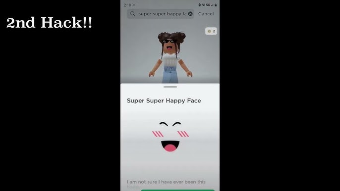 Miipedia  Super Happy Face (Roblox)