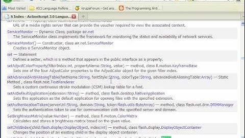 The AS3 Language Reference at the tip of your fingers!