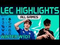 Lec highlights week1 day1 lec winter 2024 all games by onivia