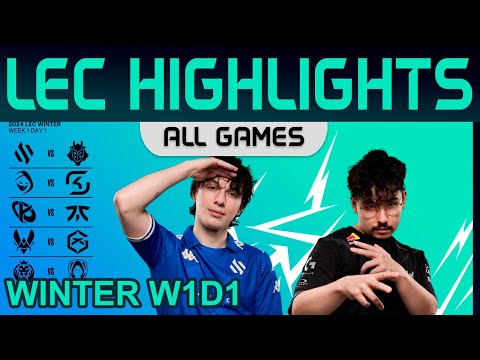 LEC Highlights Week1 Day1 LEC Winter 2024 All Games By Onivia