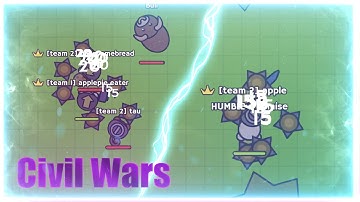 MooMoo.io civil war montage featuring bow spam vs pro players