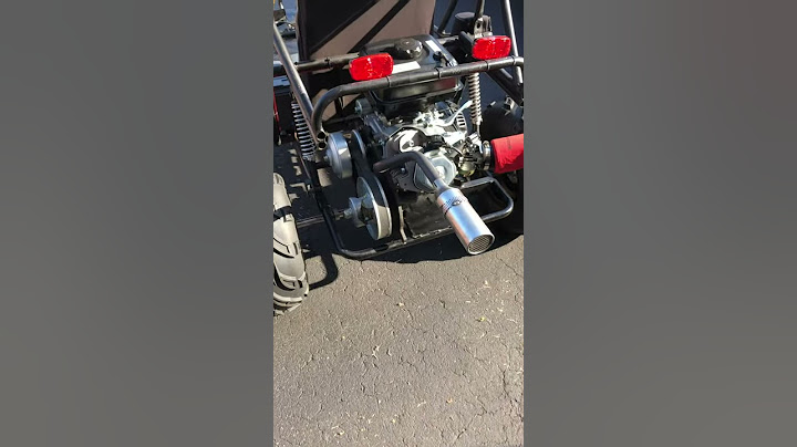 Go kart muffler/ silencer on a 420cc predator motor