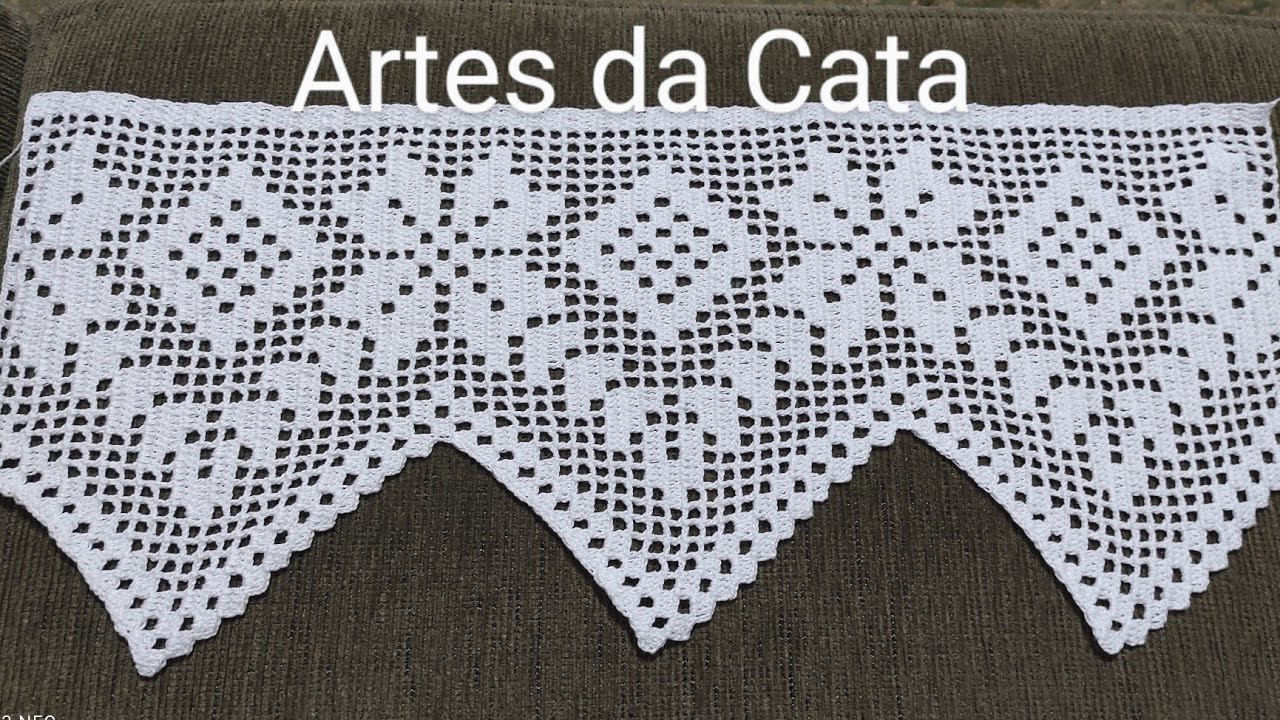 COMO FAZER CROCHÊ FILET #447 #01/03 #bicodecrochê #artesdacata #crochedacata #diy