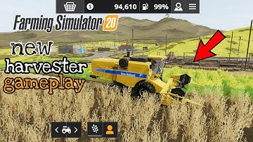 Fs 20 | farming simulator 20 new holland new harvester time lapse gameplay