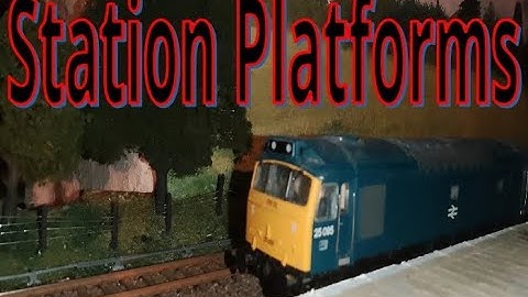 How to make a realistic station platform.