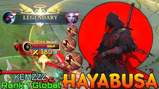 Deadly Ninja Hayabusa Perfect Shadow! - Top 1 Global Hayabusa by KEMZZZ - Mobile Legends