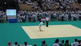2018IH 柔道女子個人1回戦 57kg級 安田 奈良育英（奈良県）対 古賀 創志学園（岡山県）
