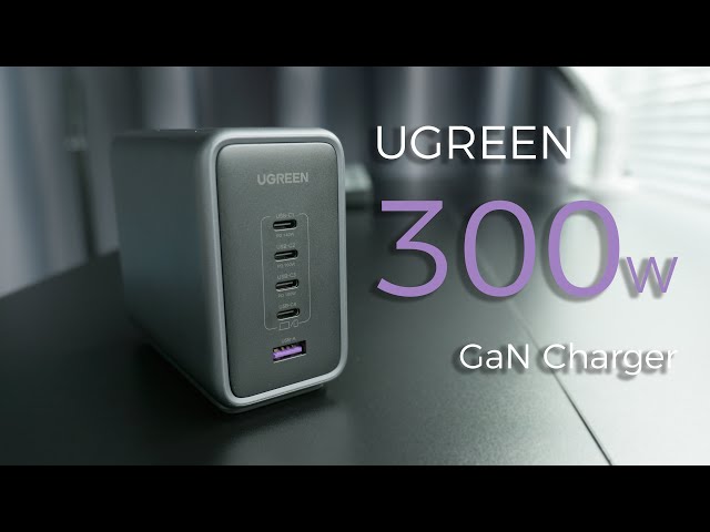 UGREEN Nexode 300W 5-Port GaN USB-C/USB-A PD Charger 90872B B&H