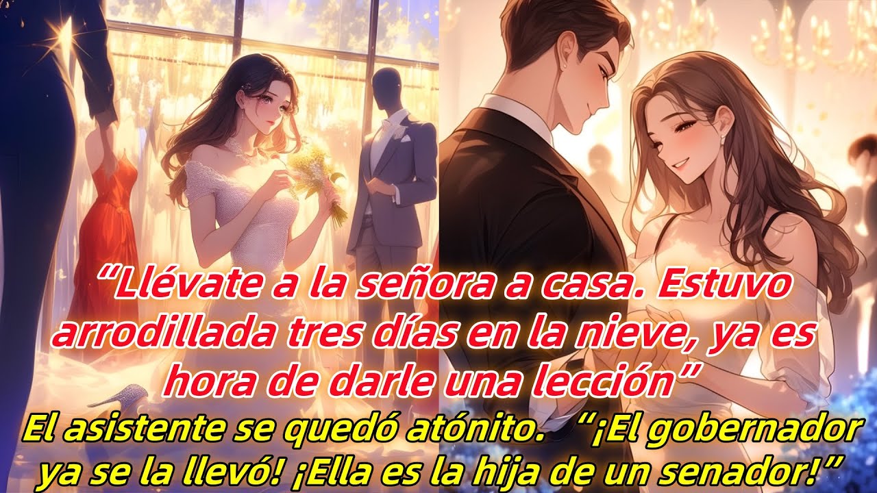 Llévate a la señora a casa.Estuvo arrodillada tres días en la nieve,ya es hora de darle una lección.