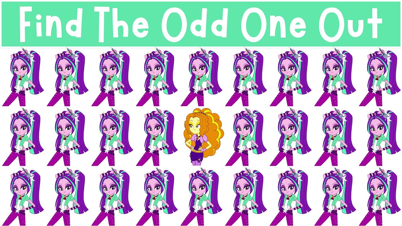 Find The Odd One Out: MLP Equestria Girls Rainbow Rocks