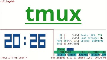 tmux usage & my config - linux terminal multiplexer