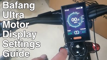 E-Bike Bafang Ultra Motor Display Tricks You Need to See!