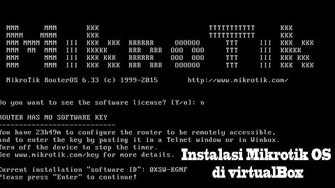 Instalasi Mikrotik dan Konfigurasi Static Routing di VirtualBox