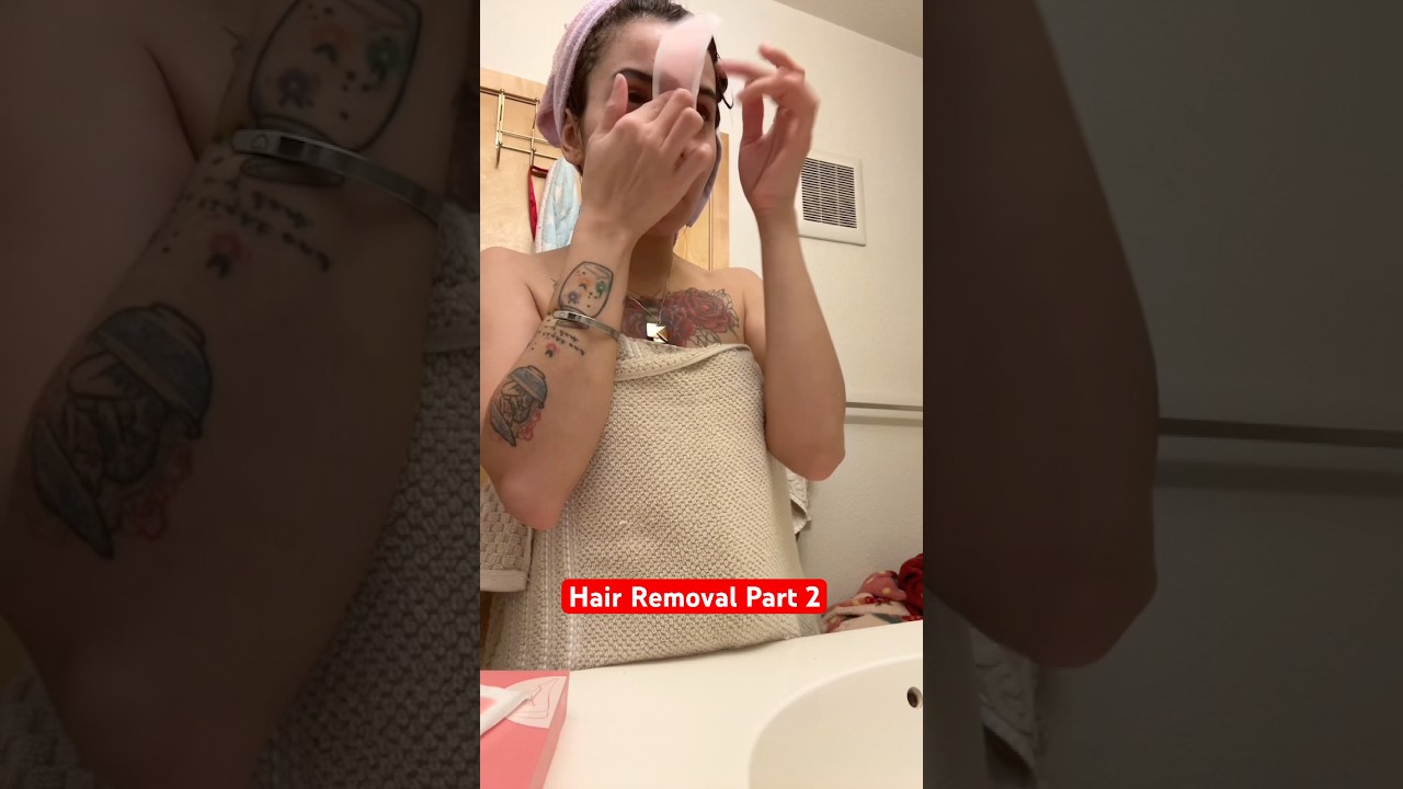 Glowing up after bed rotting 😭 Hair Removal at home Part 2