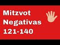 20 Mitzvot Negativas 121-140 (Las 613 Mitzvot de la Torá de acuerdo al Rambam)