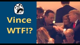 Vince Vaughn WHY Handshake with Donald Trump on College Football