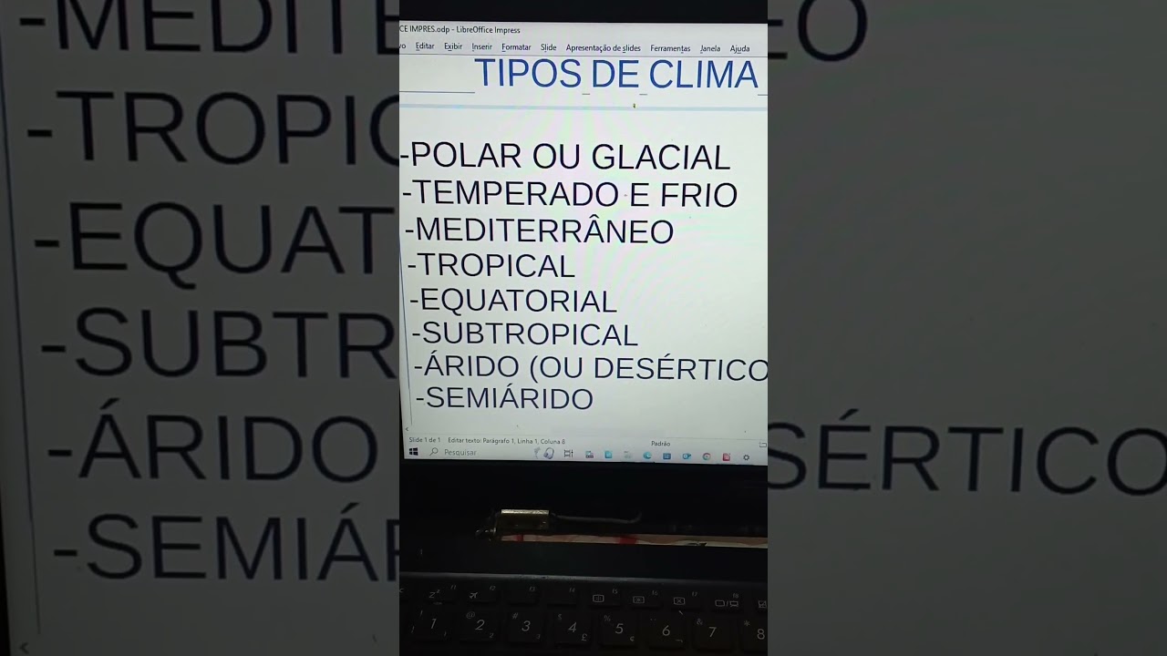 TIPOS DE CLIMA #geografia
