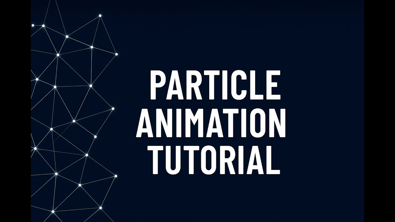 Beautiful Particle Animation in Python | Connect Particles by Distance ...