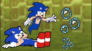 Sonic lost bubble and drowning - Minecraft Animated - Sonic Funny - FNF