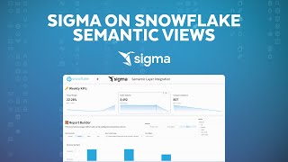 A Demo Of Sigma's New Integration With Snowflake's Semantic Views