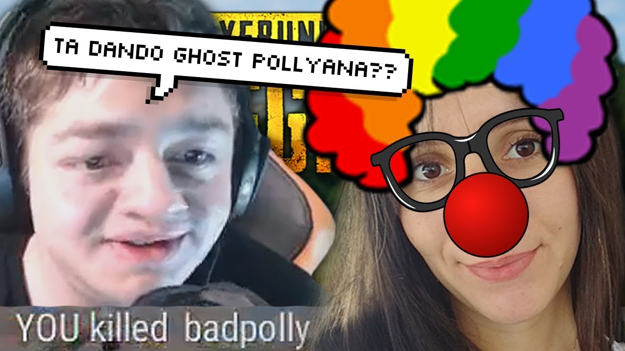 BADPOLLY DANDO GHOST E BURGAO TILTADO | PUBG