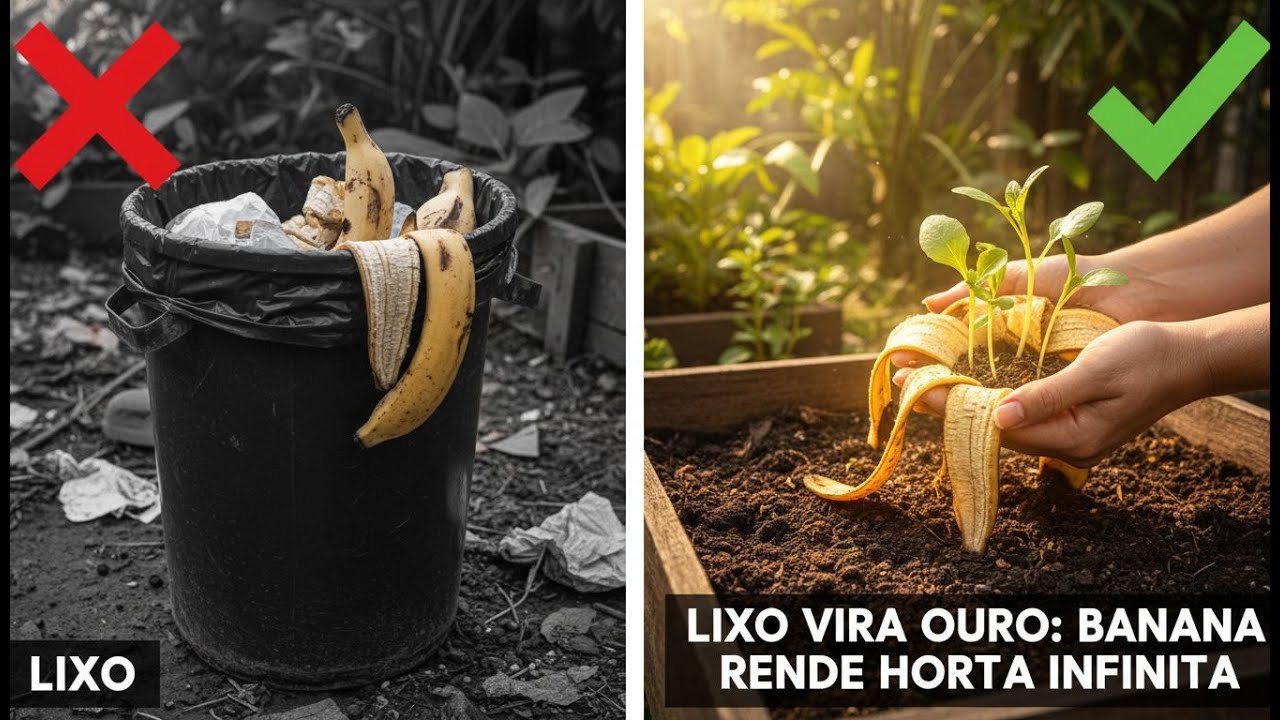 De Lixo a Abundância: Transforme Casca de Banana em Horta Infinita