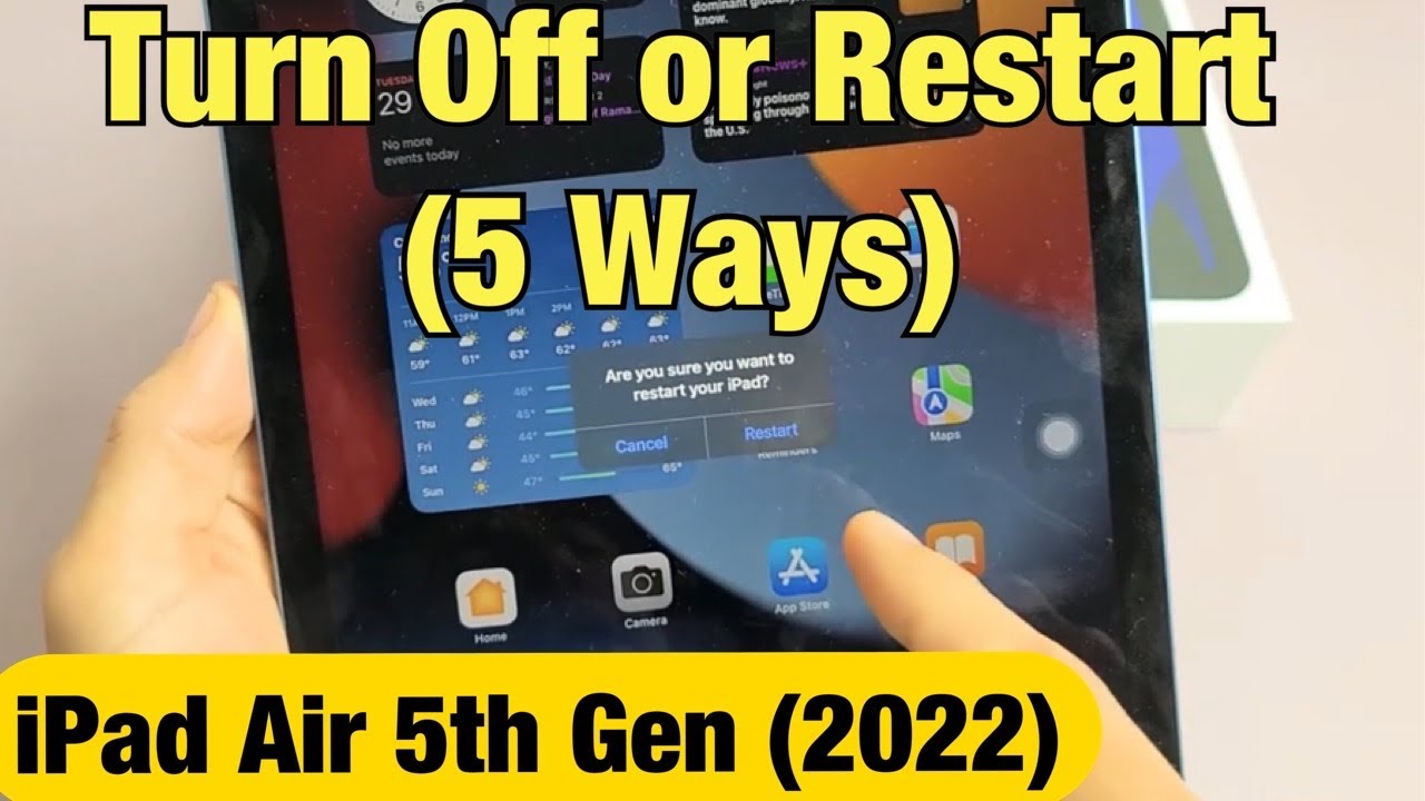 iPad Air 5 (2022): How to Turn Off & Restart (5 Ways) 
