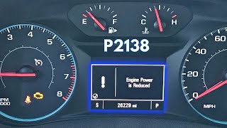 P2138 2018 Chevy Malibu APP sensor replacement