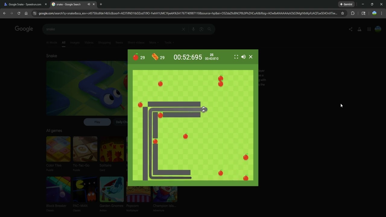 WR SNAKE - HOTDOG HIGH SCORE 10 APPLES LARGE SLOW