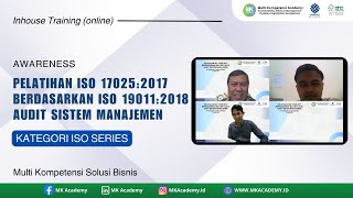 Inhouse Training (online) Pelatihan ISO 17025:2017 Berdasarkan ISO 19011:2018 Audit Sistem Manajemen