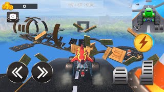 لعبة قيادة السيارات الجديدة SuperHero Car Stunt Race City screenshot 5