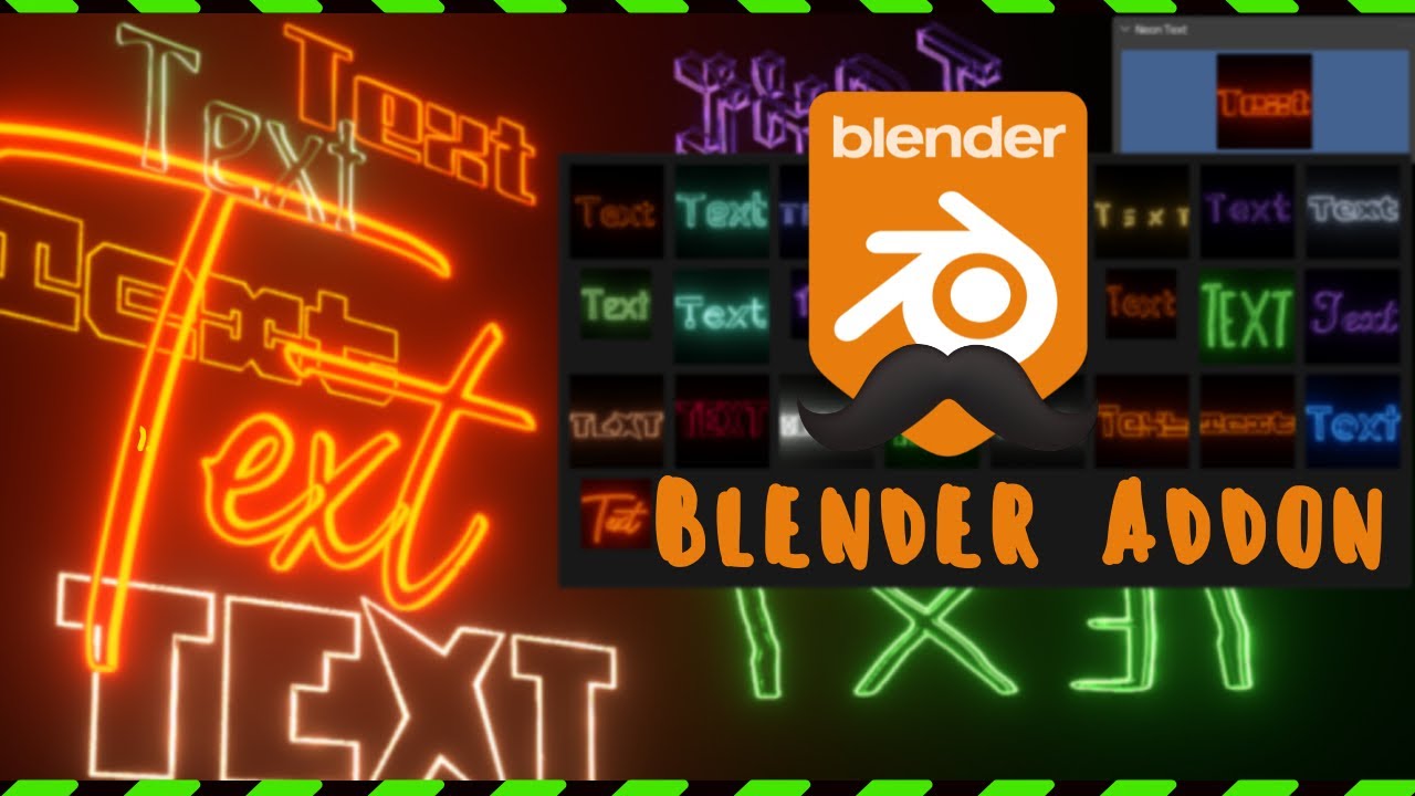 Neon Text Generator (Geometry Nodes) - Blender Market