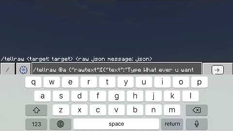 ￼Tutorial Video How to Use Tellraw (Minecraft Bedrock)￼
