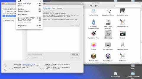 Creating a master CD or DVD on a Mac using Disk Utility