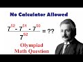 Math Olympiad: Simplifying Powers of 7 ✨
