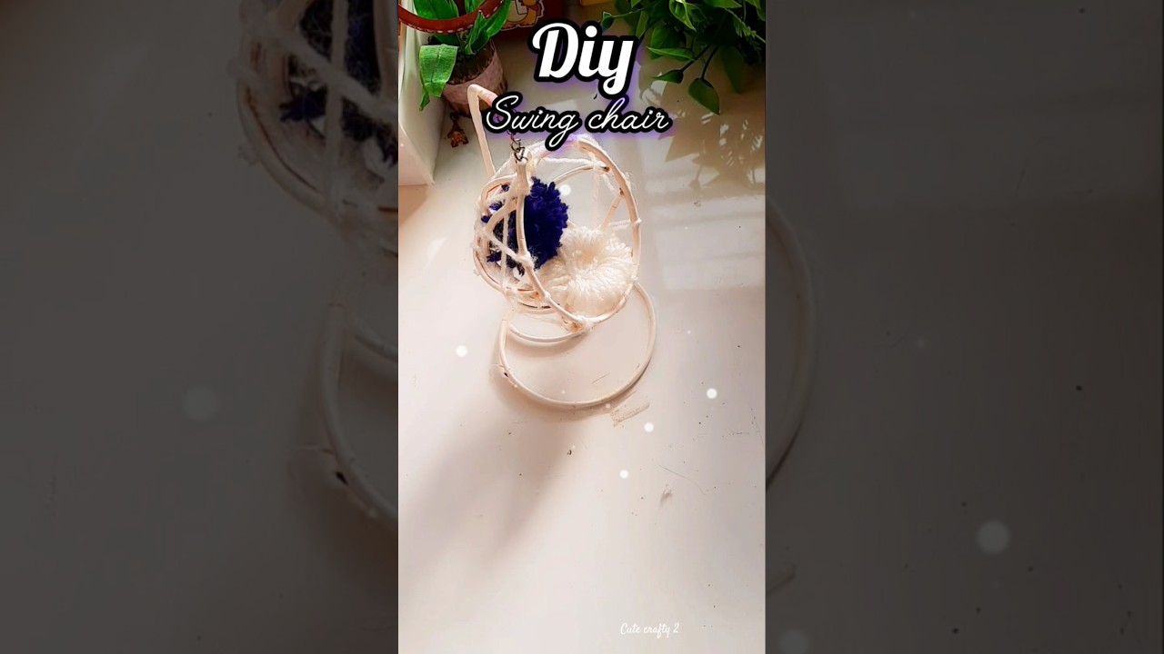 🤩DIY Mini Swing Chair from Paper  cups ✨