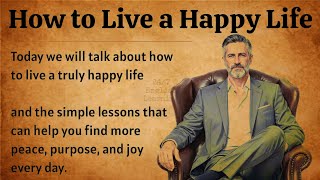How to Live a Happy Life - Secrets of Happy Life || Graded Reader || Improve Your English ✅️ 
