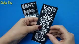 اسهل طريقة نقش حناء لتنسيق الحناء على الأيدي # henna stickkers on the hands