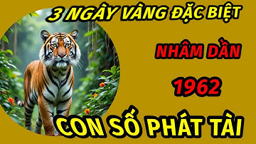 3 ngày vàng trong nửa cuối tháng 7 âm lịch cậu thả lộc con số độc đắc giàu cho tuổi nhâm dần 1962