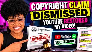 Copyright Claims Board Dismisses Her Claim | YouTube Restores My Video! Guide