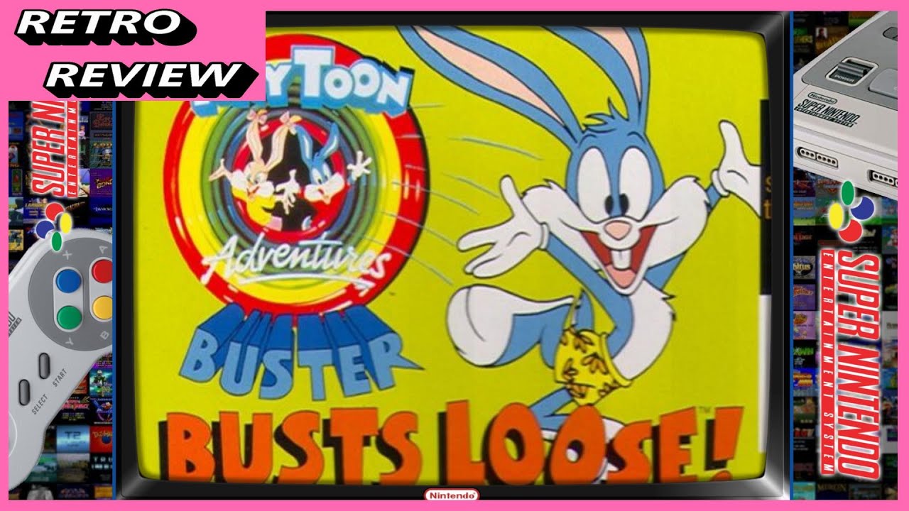 TINY TOONS BUSTER BUSTS LOOSE (SNES) (RETRO REVIEW) YouTube