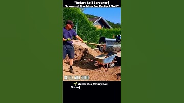 "Rotary Soil Screener | Trommel Machine for Perfect Soil"