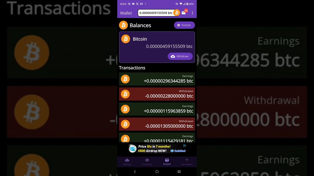 Best Free Bitcoin Mining App No Investment needed , Earn Referral Rewards#cloud mining
