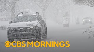 Heavy snow and strong winds pummel southeastern U.S.