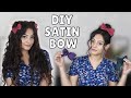 How to Make a Satin Bow - DIY Fabric Bow Hair clip | Hair Accessories for Textured Hair