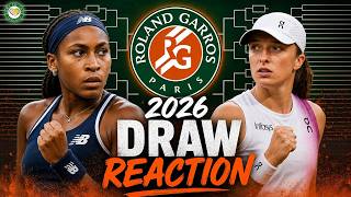 Swiatek TOUGH Draw! Eala vs Jovic Rd 1 😲 | Roland Garros 2026 | Women's Draw Reaction screenshot 4