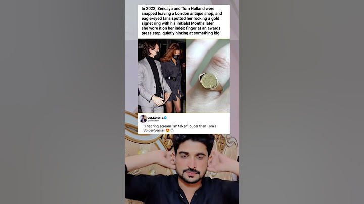 "Zendaya’s Secret Ring Hint at Tom Holland Love! 😍💍 Viral