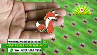 Lencana Logo PGRI Lapis Fiber - Pin Bros PGRI Atribut Guru