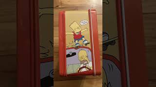 A simpsons metal lunchbox🍔 #free #thesimpsons #simpsonscollection #retro #2000s #cartoon #tv #bart